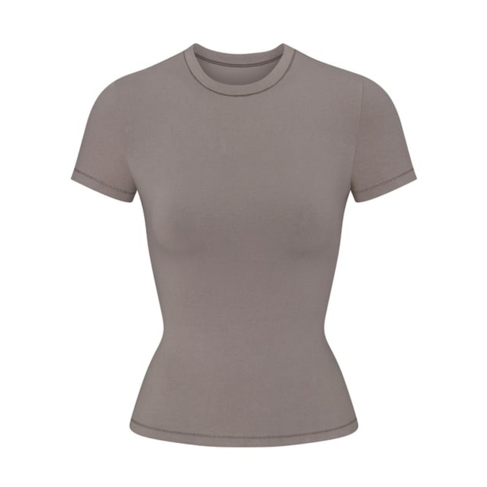 SOLD SKIMS cotton jersey tshirt - smoke